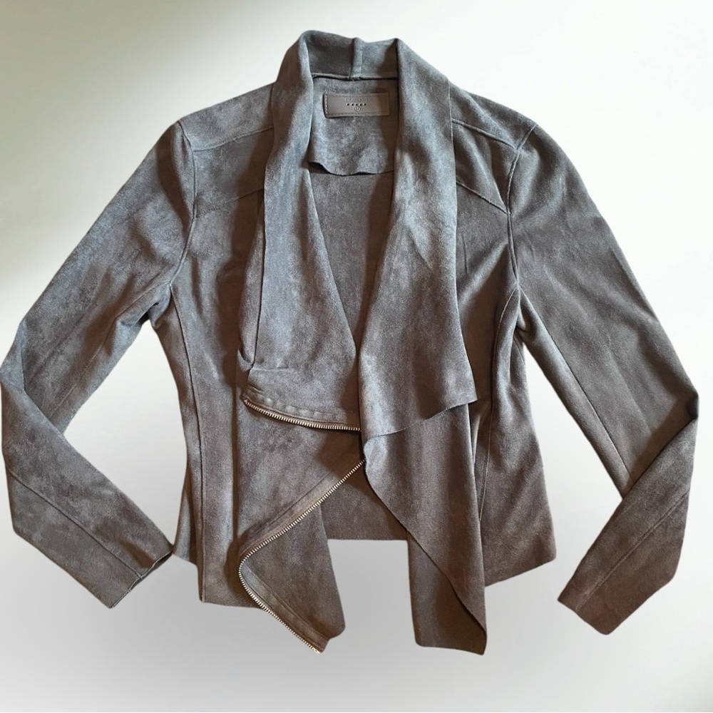 NWOT! Grey Faux Suede Jacket
